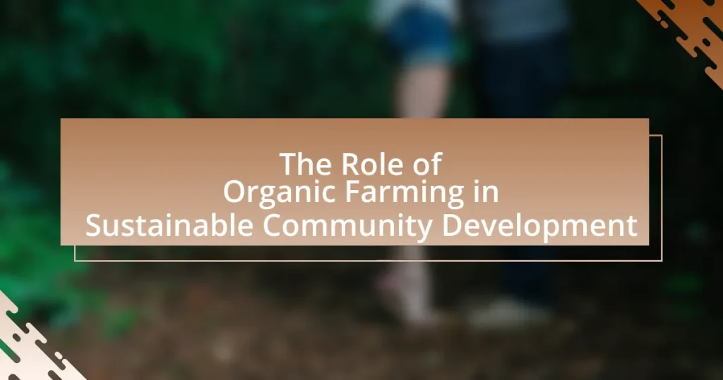 The Role of Organic Farming in Sustainable Community Development