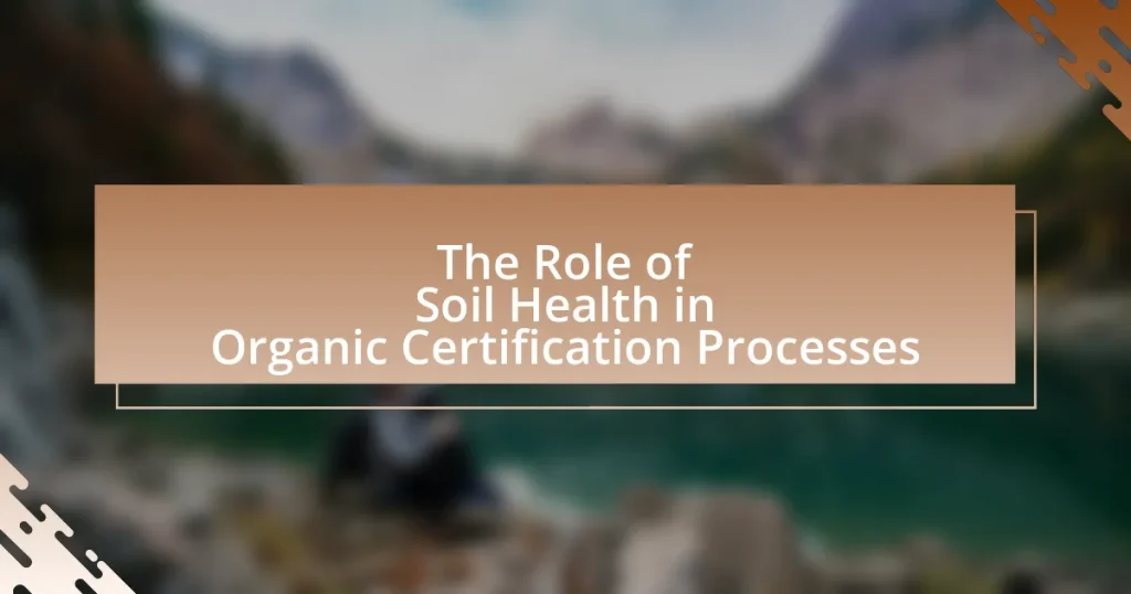 The Role of Soil Health in Organic Certification Processes