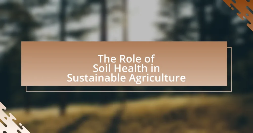 The Role of Soil Health in Sustainable Agriculture